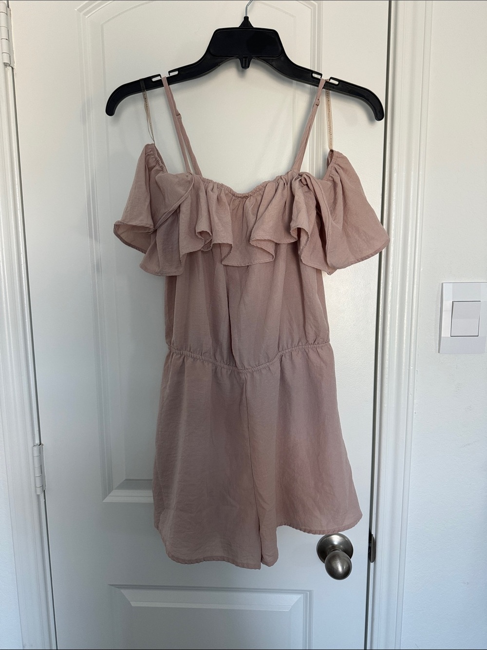 Light Brown Ruffle Romper